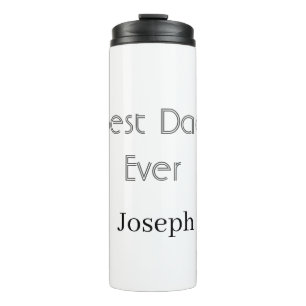Bester Vater überhaupt Name einfach minimaler Vate Thermosbecher