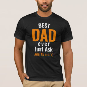 Bester Vater überhaupt. Personalisieren T-Shirt