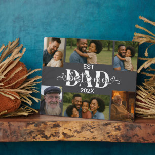 Bester Vater überhaupt – Personalisierte Fotocolla Fotoplatte