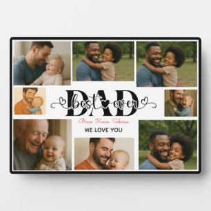 Bester Vater überhaupt personalisierte Fotocollage Fotoplatte