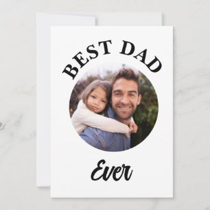 Bester Vater überhaupt Personalisierte Fotovorlage Feiertagskarte