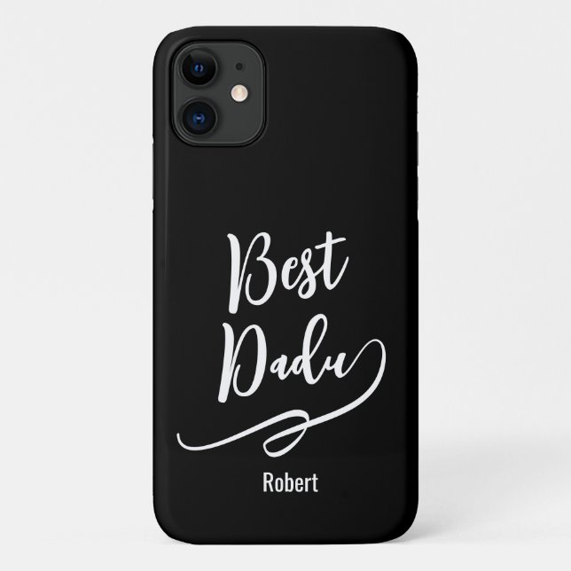 Bester Vater überhaupt Personalisierter Name elega Case-Mate iPhone Hülle (Rückseite)