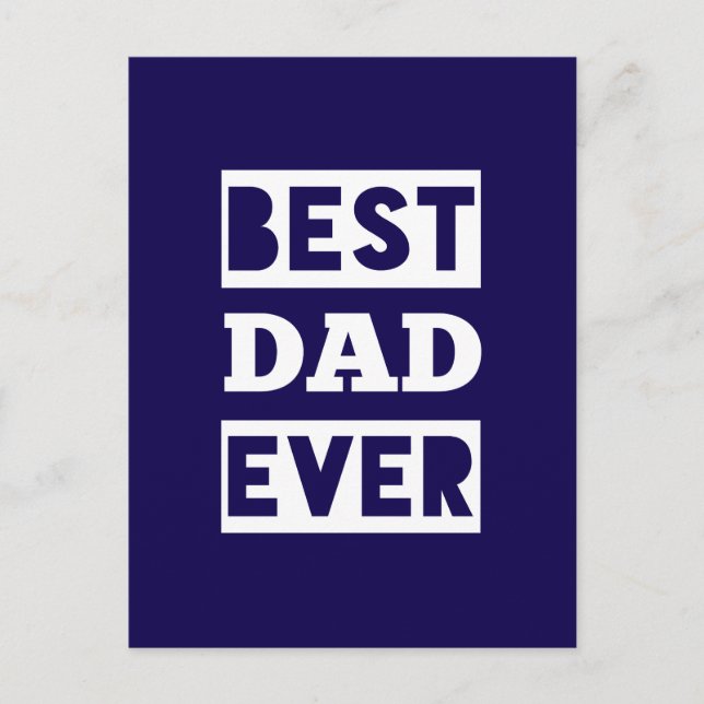 Bester Vater überhaupt Postkarte (Vorderseite)