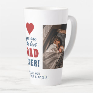 Bester Vater überhaupt Rotes Herz 2 Foto Milchtasse