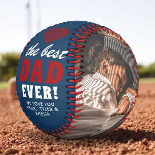 Bester Vater überhaupt Rotes Herz Vatertag 2 Foto Baseball