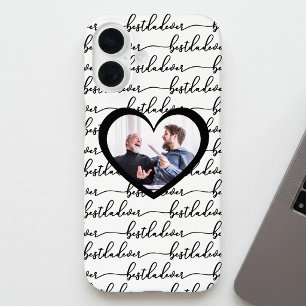 Bester Vater überhaupt Schrift Schwarz Weiß Foto iPhone 16 Hülle