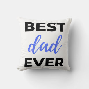Bester Vater überhaupt Schwarz Kissen
