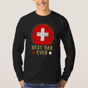 Bester Vater überhaupt Schweizer Vaterland Schweiz T-Shirt