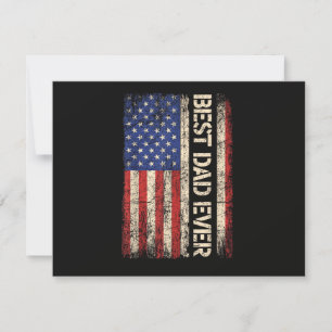 Bester Vater überhaupt US-amerikanische Flagge Ges Dankeskarte