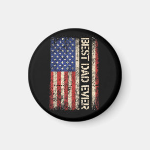 Bester Vater überhaupt US-amerikanische Flagge Ges Magnet