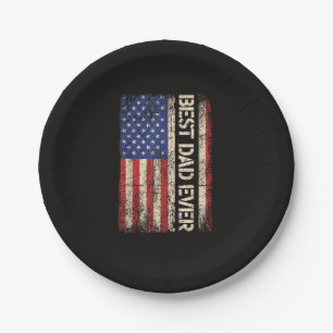 Bester Vater überhaupt US-amerikanische Flagge Ges Pappteller