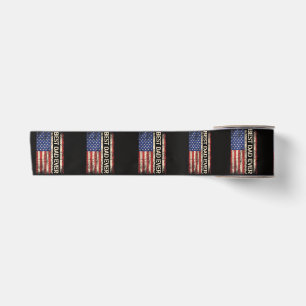 Bester Vater überhaupt US-amerikanische Flagge Ges Satinband