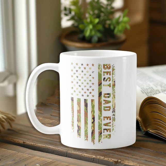 Bester Vater überhaupt US Patriot Camouflage Ameri Kaffeetasse (Von Creator hochgeladen)