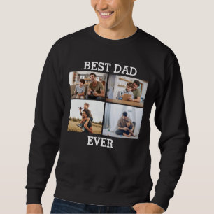Bester Vater überhaupt Vater Papa Fotocollage Bild Sweatshirt