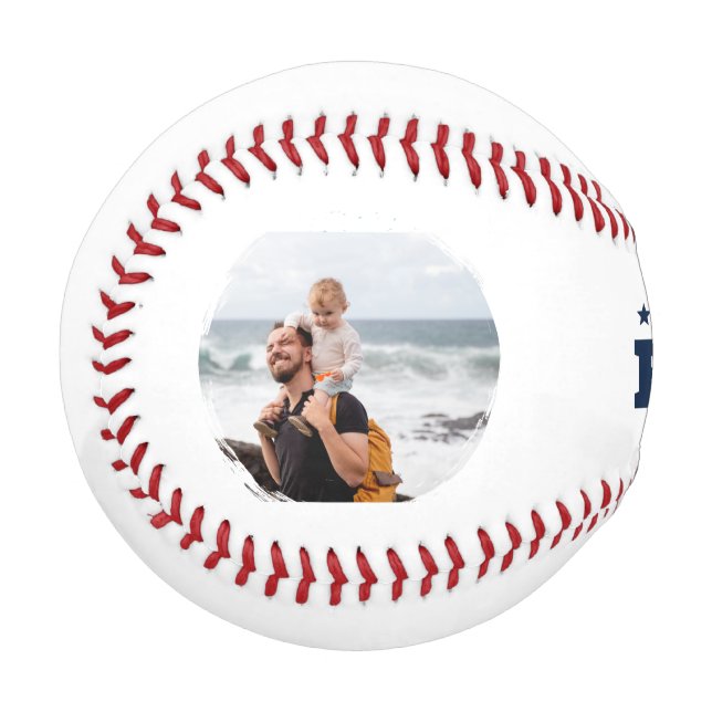 'Bester Vater überhaupt' - Vatertag, Geburtstagsge Baseball (Vorderseite Links)