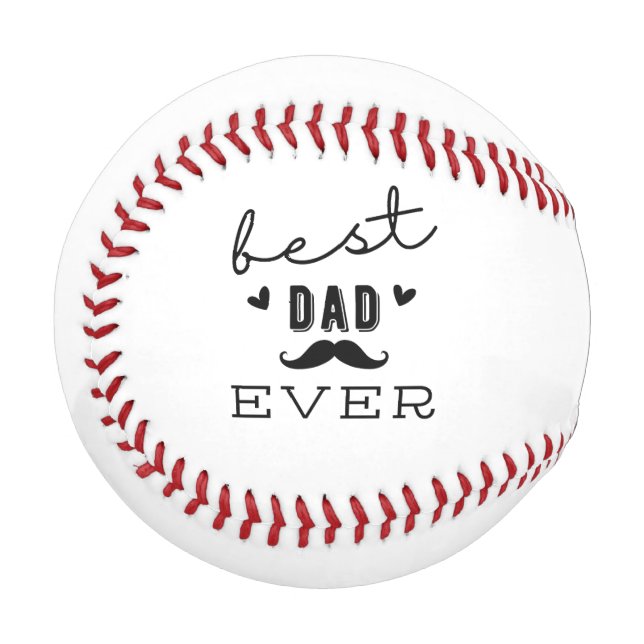 'Bester Vater überhaupt' Vatertags-Geschenk zum Ge Baseball (Vorderseite Links)