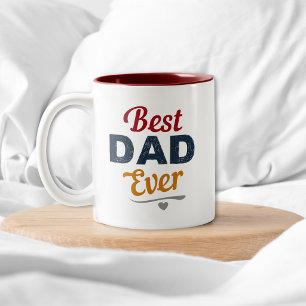 Bester Vater überhaupt Vatertagsgeschenk für Pap Zweifarbige Tasse