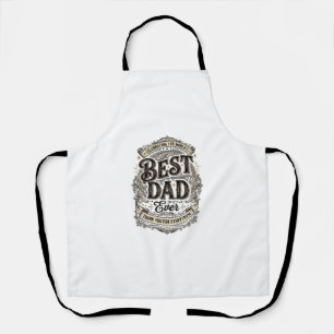 Bester Vater überhaupt Vintage Gravur T-Shirt Desi Schürze