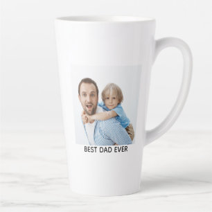 Bester Vater überhaupt, volles Foto personalisiert Milchtasse