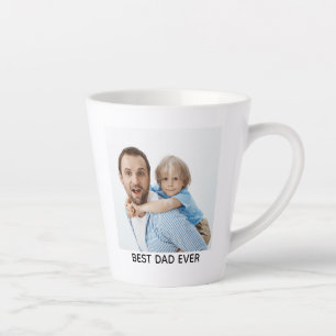 Bester Vater überhaupt, volles Foto personalisiert Milchtasse