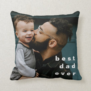 Bester Vater überhaupt Vollfoto personalisierte Üb Kissen