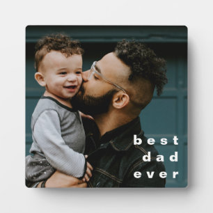 Bester Vater überhaupt, vollständige personalisier Fotoplatte
