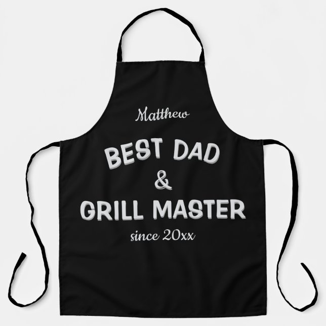 Bester Vater- und Grillmeister Schürze (Vorderseite)