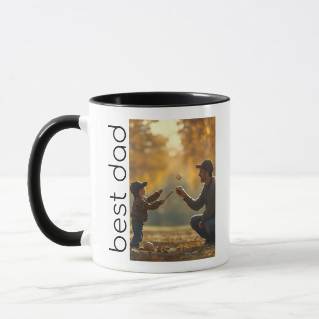 Bester Vater | Vatertag 1 FotoCollage Tasse (Links)