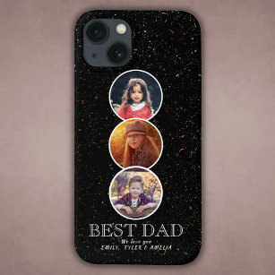 Bester Vater Vatertag 3 Oval Foto Collage Case-Mate iPhone Hülle
