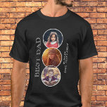 Bester Vater Vatertag 3 Oval Foto Collage T-Shirt<br><div class="desc">Bester Vater Vatertag 3 Oval Foto Collage T - Shirt. 3 Fotos in ovalen Rahmen - 3 Fotos hinzufügen. Der Text ist eine trendige weiße Typografie auf schwarzem Hintergrund. Sie können jeden Text ändern. Dieser personalisierte T - Shirt ist ein Geschenk für einen Vater zum Geburtstag,  Geburtstag oder Weihnachten.</div>