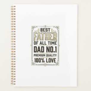 Bester Vater Vintage-Gravur-Typografie-Shirt De Planer