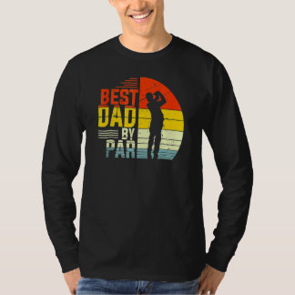 Bester Vater von Par Daddy Vater-Tag Vintage Golf T-Shirt