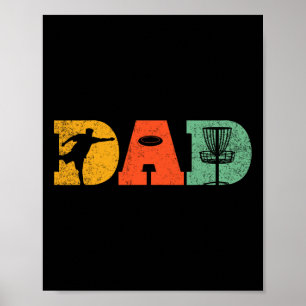 Bester Vater Von Par Disc Golf Vater Flying Disc G Poster
