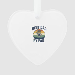 Bester Vater von Par Disc Golf Vintage-Sunset-Desi Ornament