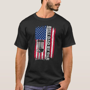 Bester Vater von Par Disk Golf Vater Amerikanische T-Shirt