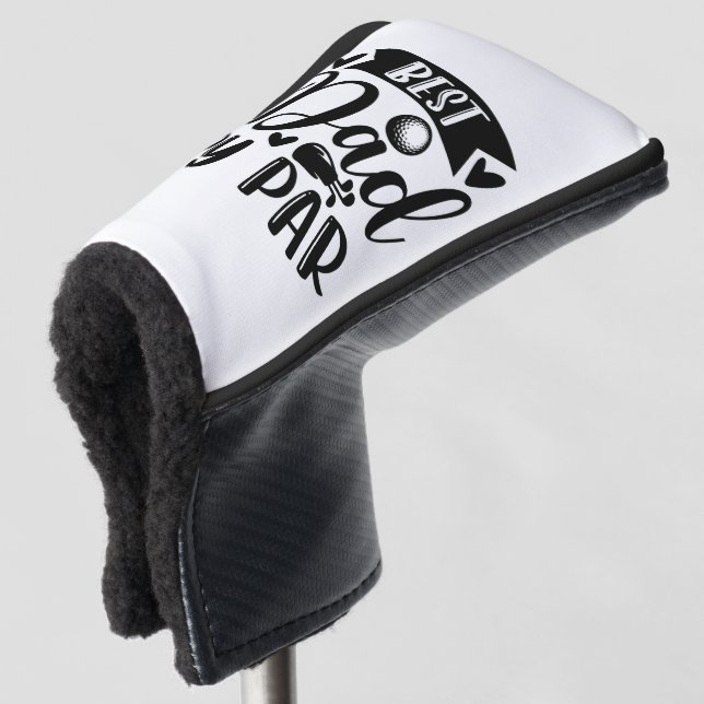 Bester Vater von Par: Ein Tribut an Golf Lover Golf Headcover (3/4 Vorderseite)