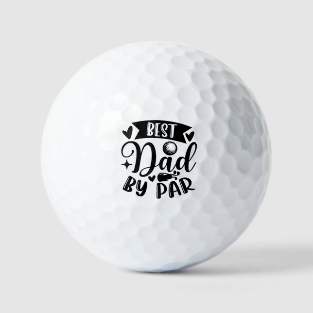 Bester Vater von Par: Ein Tribut an Golf Lover Golfball (Vorderseite)