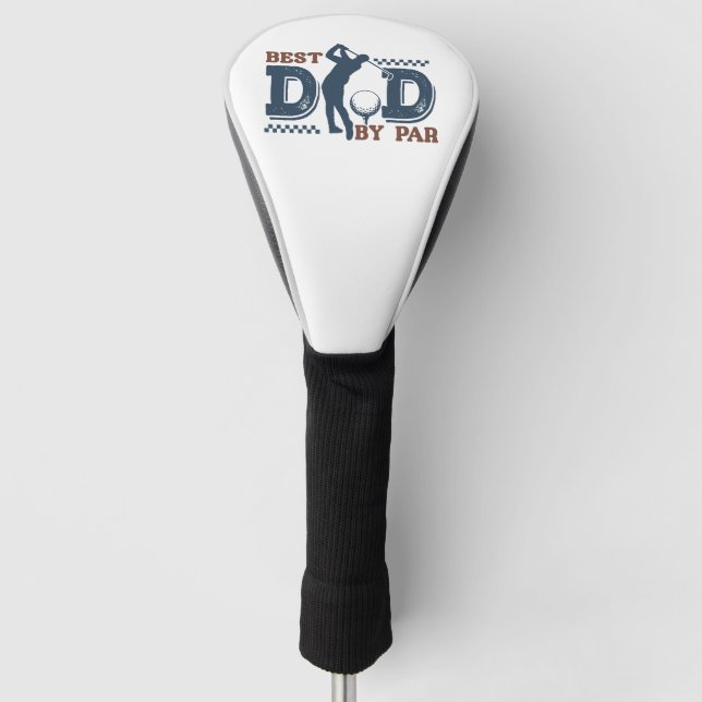 Bester Vater Von Par Golf Kopfbedeckung Headcover (Vorderseite)