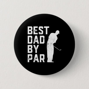 Bester Vater von Par Golf Liebhaber Geschenk für M Button