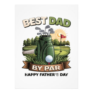 Bester Vater von Par Golf-Vater Lustig Fotodruck