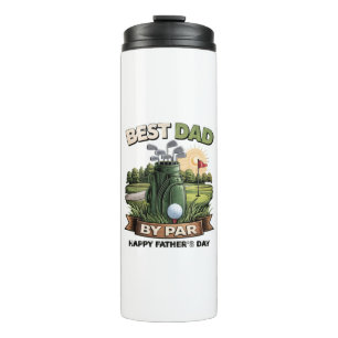 Bester Vater von Par Golf-Vater Lustig Thermosbecher