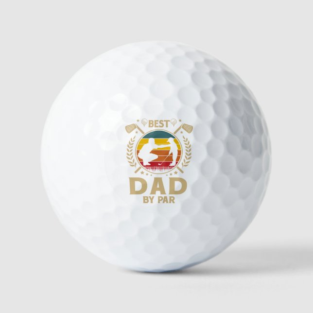 Bester VATER von Par Golfball (Vorderseite)
