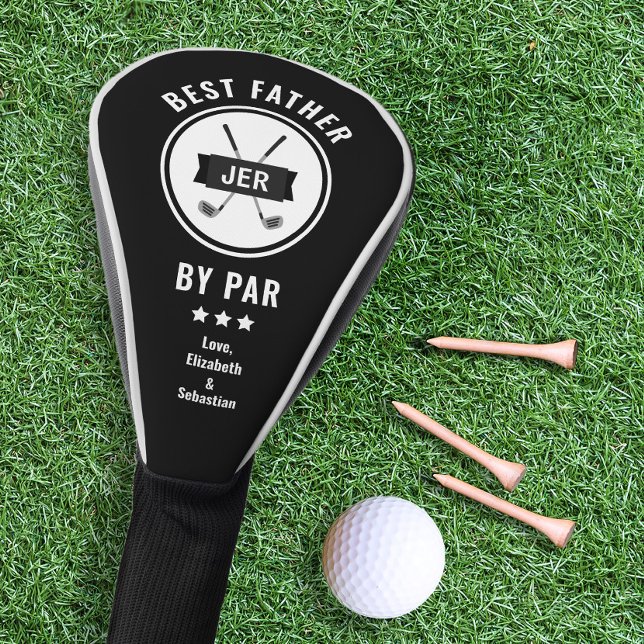 Bester Vater von Par Golfer Golf Lover Modernes Sc Golf Headcover (Best Father By Par Golfer Golf Lover Modern Black Golf Head Cover)