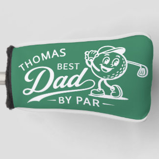 Bester Vater von Par Golfer Name Retro Custom Putt Golf Headcover
