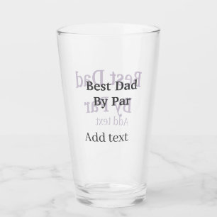 Bester Vater von par grau schwarz Vatertag nameein Glas