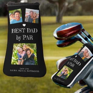 Bester Vater von Par individuelle Fotocollage Golf Headcover