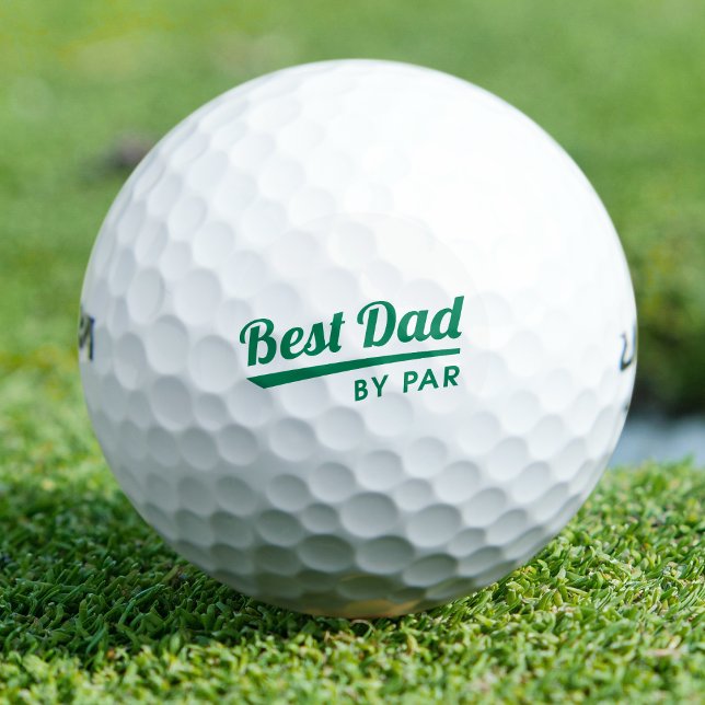 Bester Vater von Par Vatertag Geschenk grün Golfball (Von Creator hochgeladen)