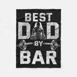 Bester Vater von R für Fitnessstudio-Workout Väter Fleecedecke