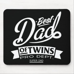 Bester Vater von Twins Pro Dept. Super Vater Mousepad