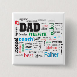 Bester Vater Word Cloud Button